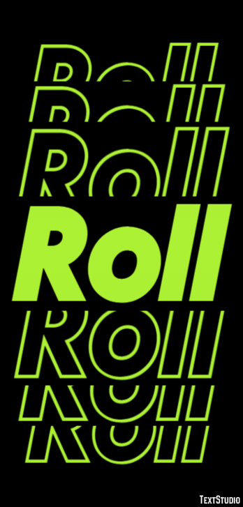 Roll Text Effect