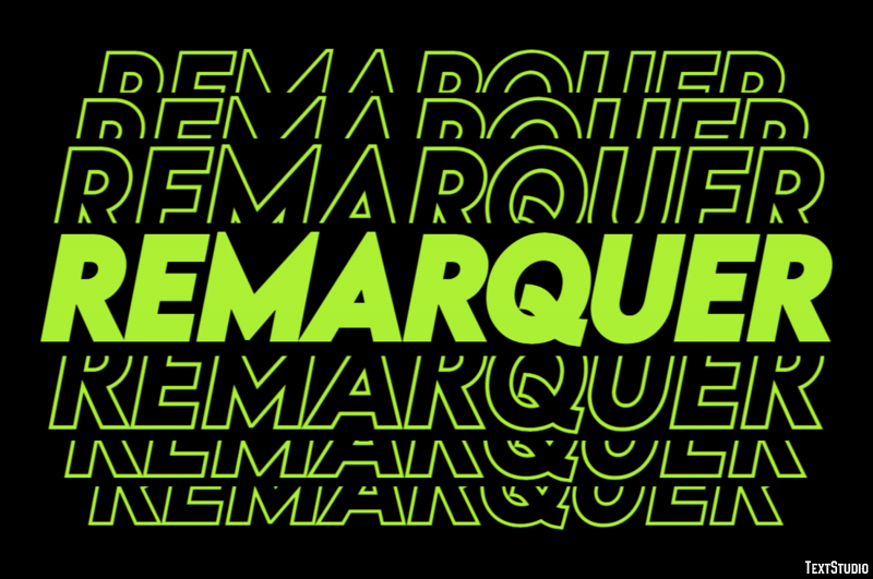 Remarquer Effet de Texte