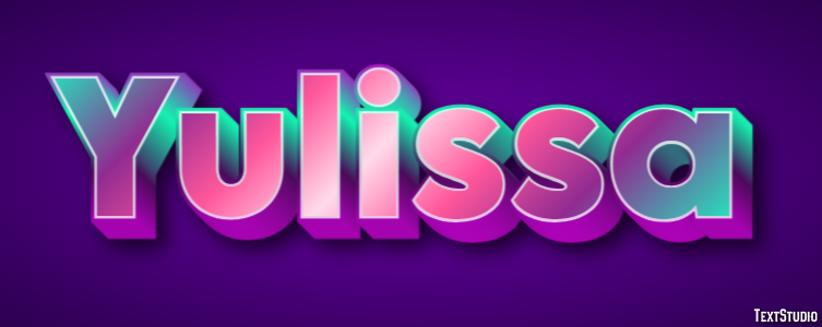 Yulissa Text Effect