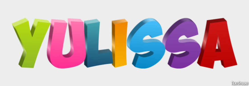 Yulissa Text Effect