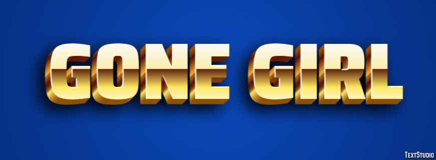 Gone Girl Texteffekt