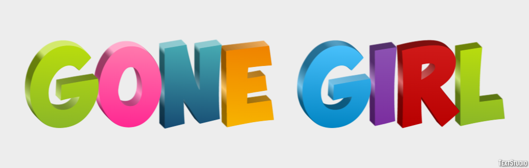 Gone Girl Texteffekt