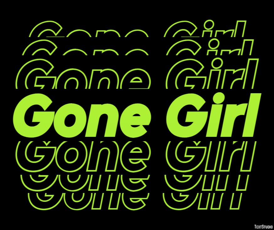 Gone Girl Texteffekt