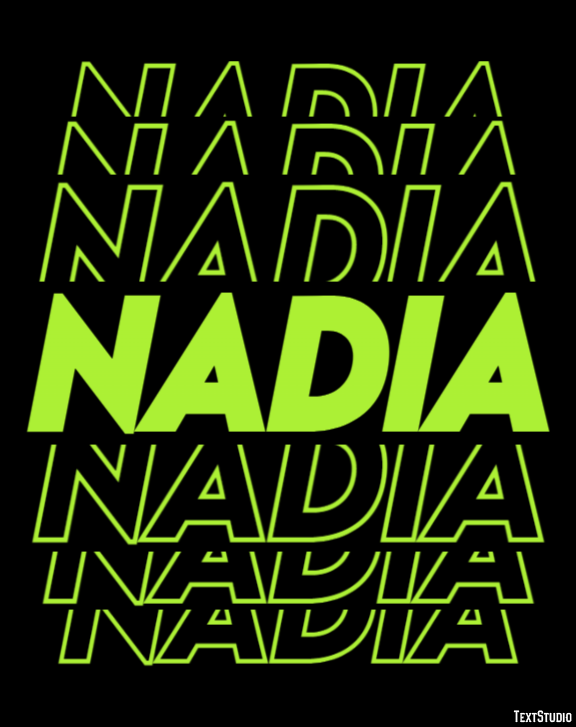 Nadia Efekt tekstowy
