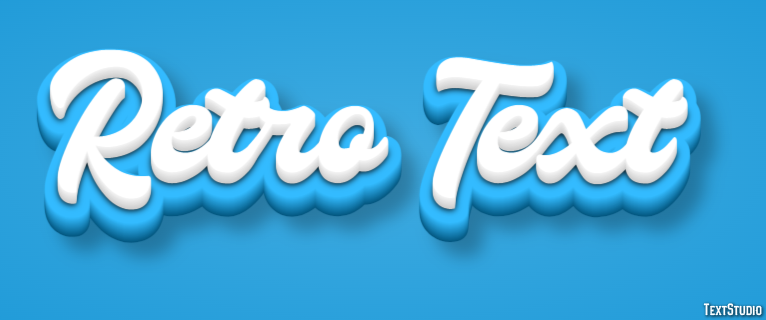 Retro Text Text effect
