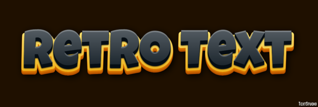 Retro Text Text effect