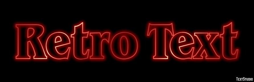 Retro Text Text effect