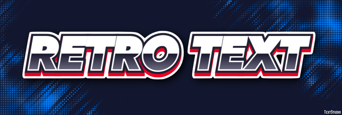 Retro Text Text effect