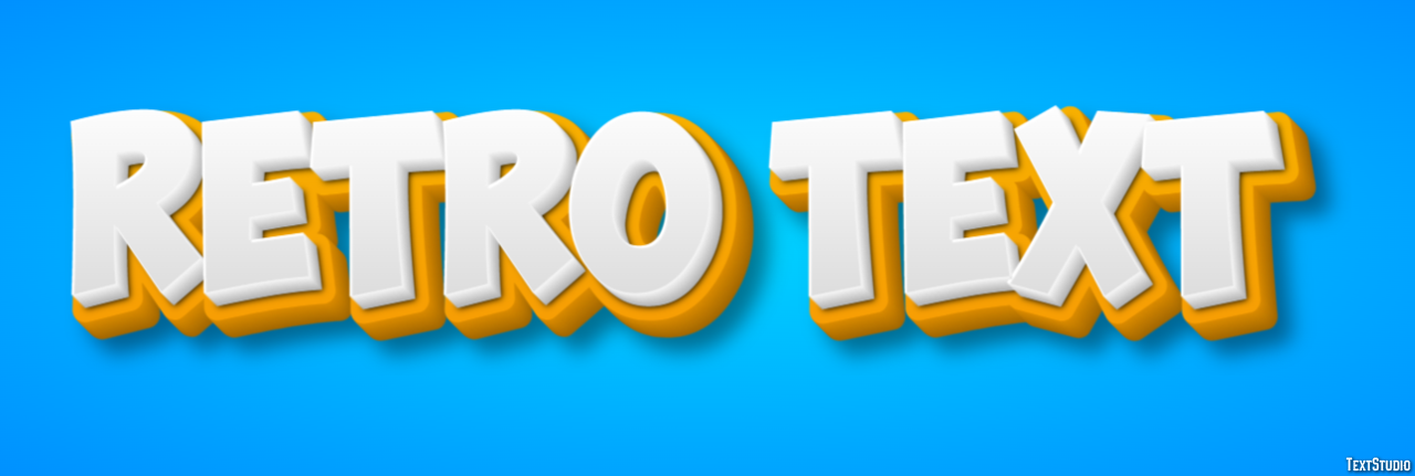 Retro Text Text effect