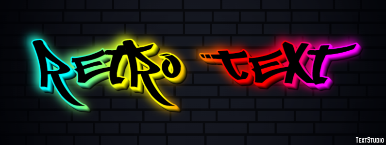 Retro Text Text effect