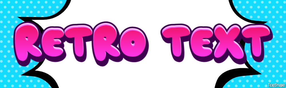 Retro Text Text effect