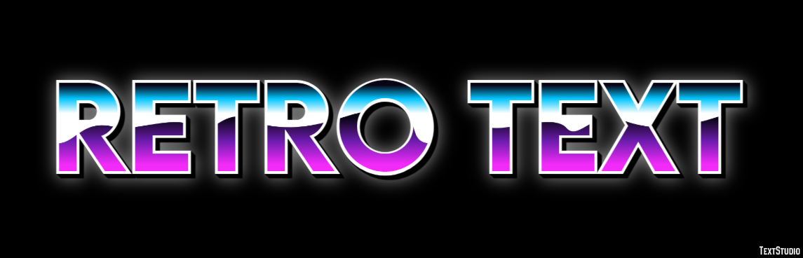 Retro Text Text effect