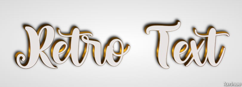 Retro Text Text effect