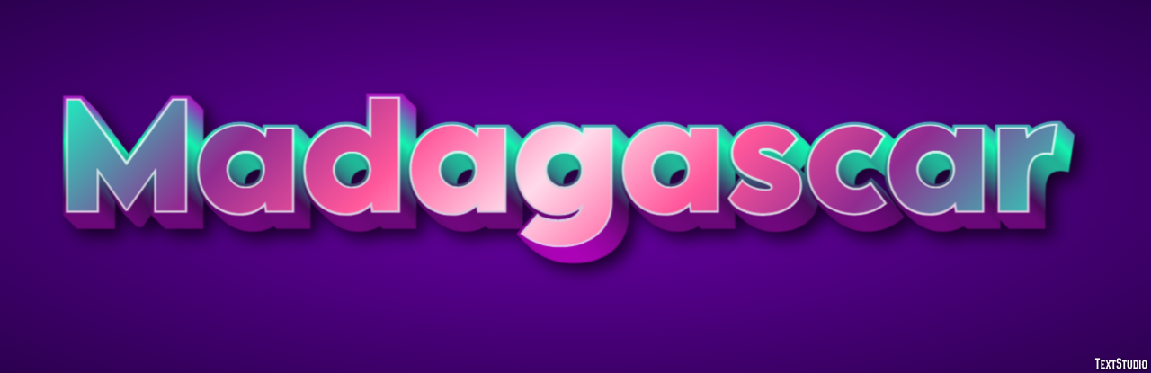 Madagascar Text effect