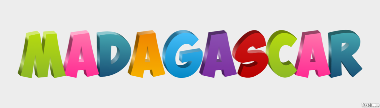 Madagascar Text Effect