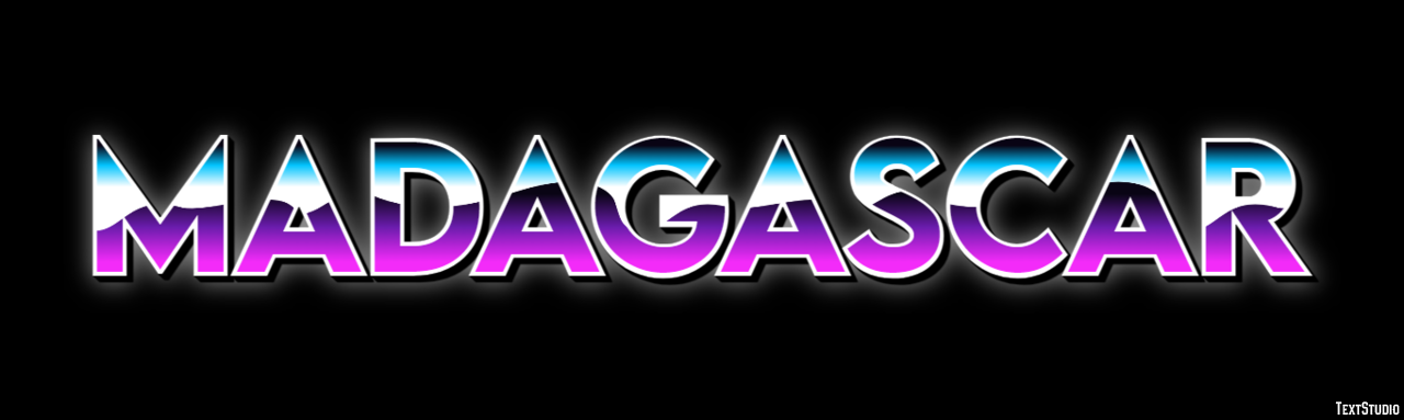 Madagascar Efeito de texto