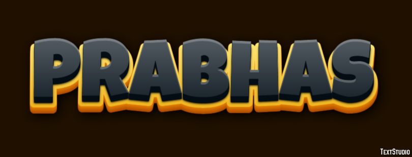Prabhas Efeito de texto