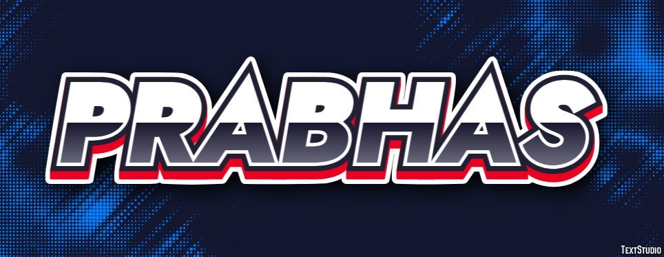 Prabhas Texteffekt