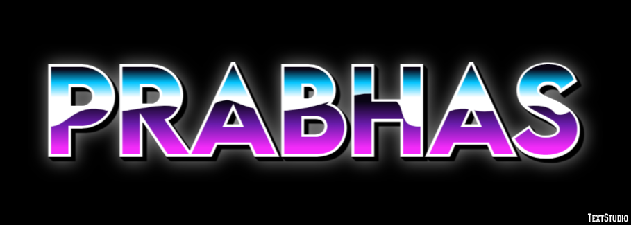 Prabhas Texteffekt