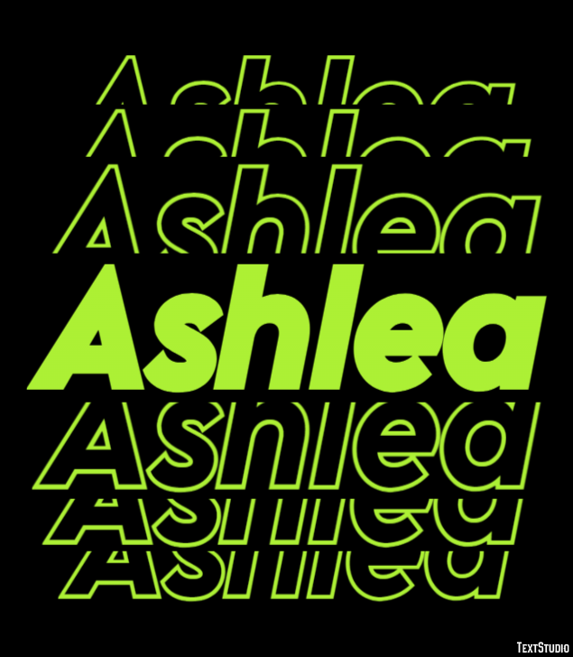 Ashlea Texteffekt