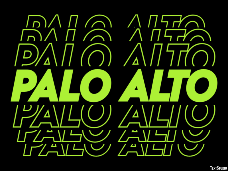 Palo Alto Effetto testo