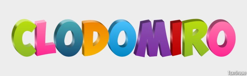 Clodomiro Texteffekt