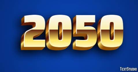 2050 テキスト効果