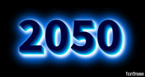 2050 テキスト効果