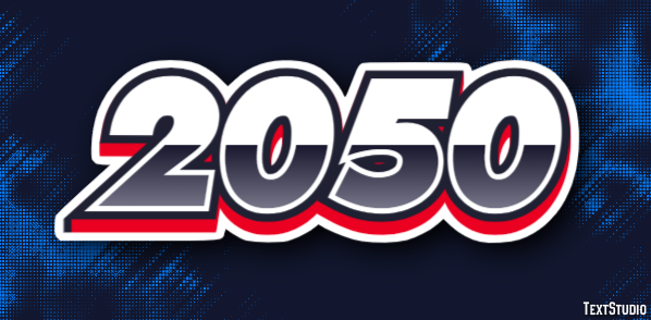2050 テキスト効果