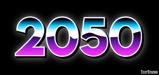 2050 テキスト効果