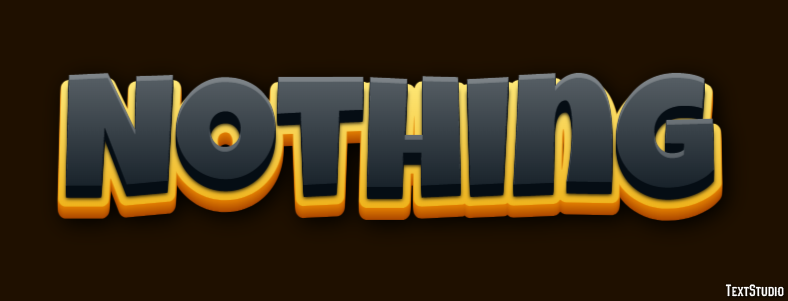 Nothing Text Effect
