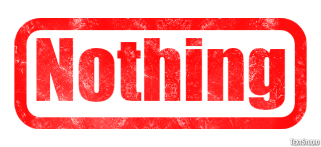 Nothing Tekst Effect
