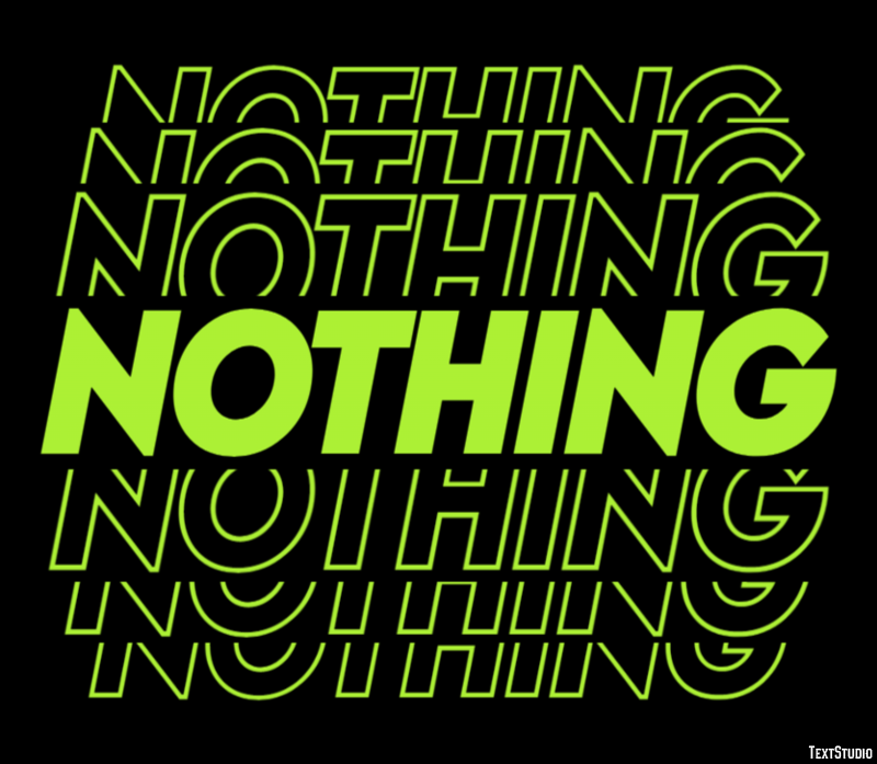 Nothing Tekst Effect