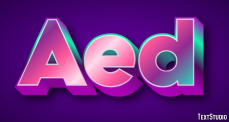 Aed Text effect