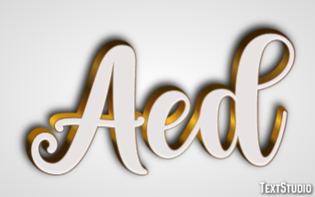 Aed Text effect