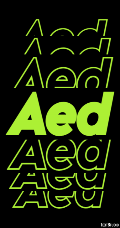Aed Text Effect