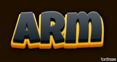 Arm テキスト効果