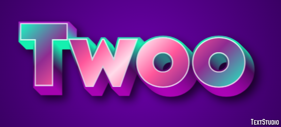 Twoo Efeito de texto