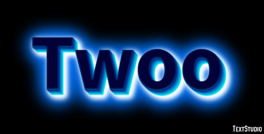Twoo Efeito de texto