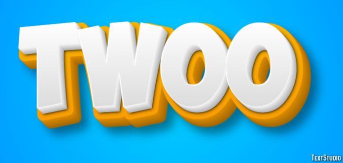 Twoo Efeito de texto