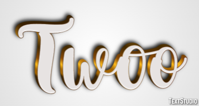 Twoo Efeito de texto