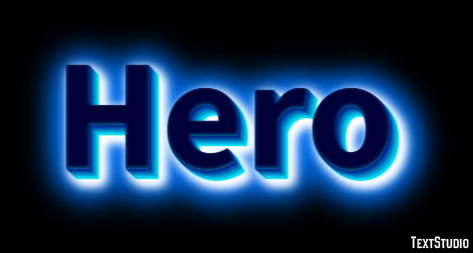 Hero Effet de Texte