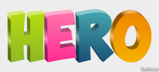 Hero Text Effect