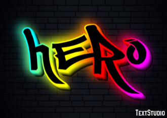 Hero Effet de Texte