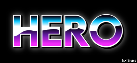 Hero Эффект текста