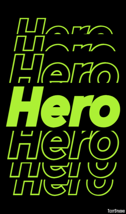Hero Эффект текста