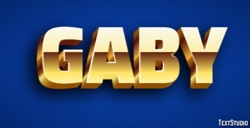 Gaby Efecto de Texto