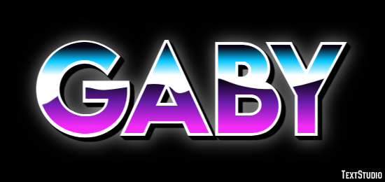 Gaby Efecto de Texto