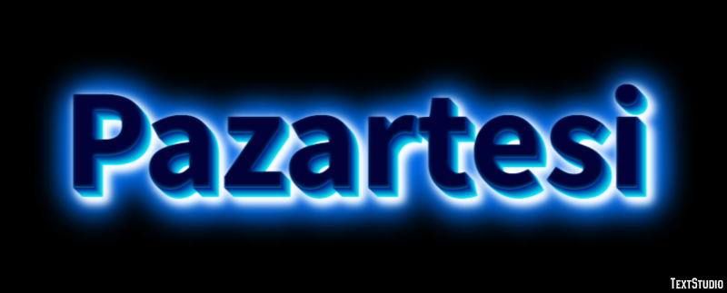 Pazartesi Efecto de Texto