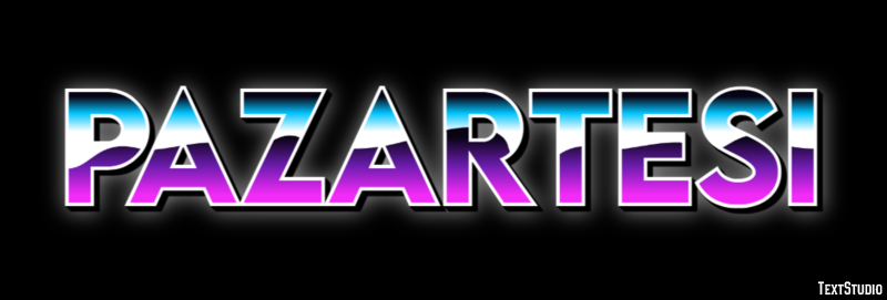 Pazartesi Efecto de Texto